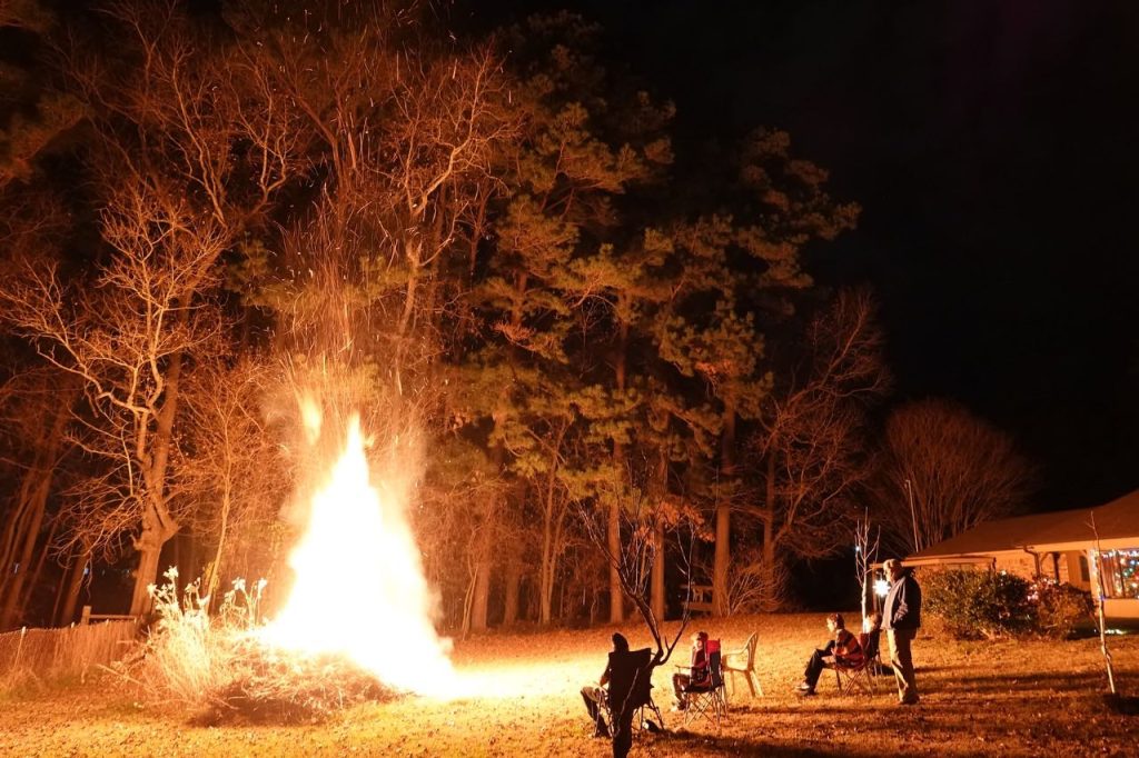Giant Bonfire with Pine Trees (DSC01304)